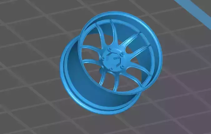 Konig Wheels 1-24 Scale  18 inch        1-10 1-18 ADJUSTABLE 3D model