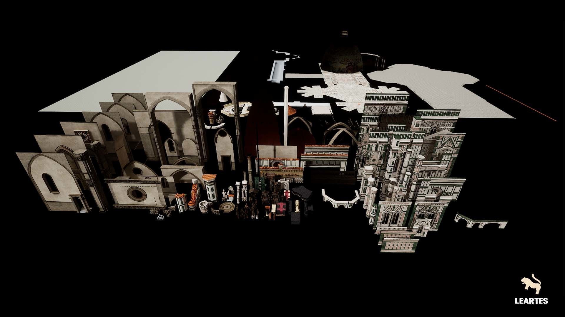 Florence Cathedral Pack Low-poly 3D model_12