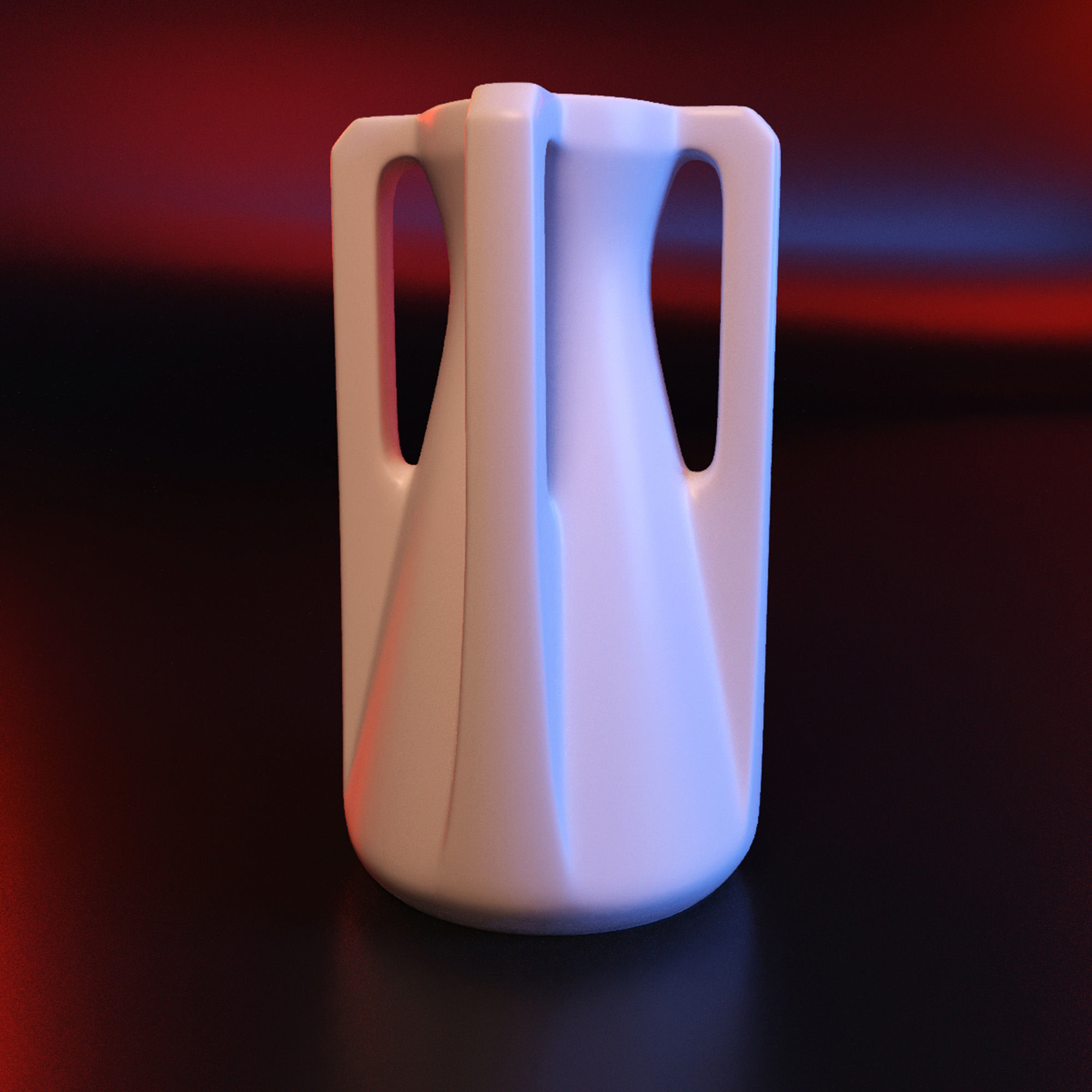 Vase geometric roman stl 3D print model_4