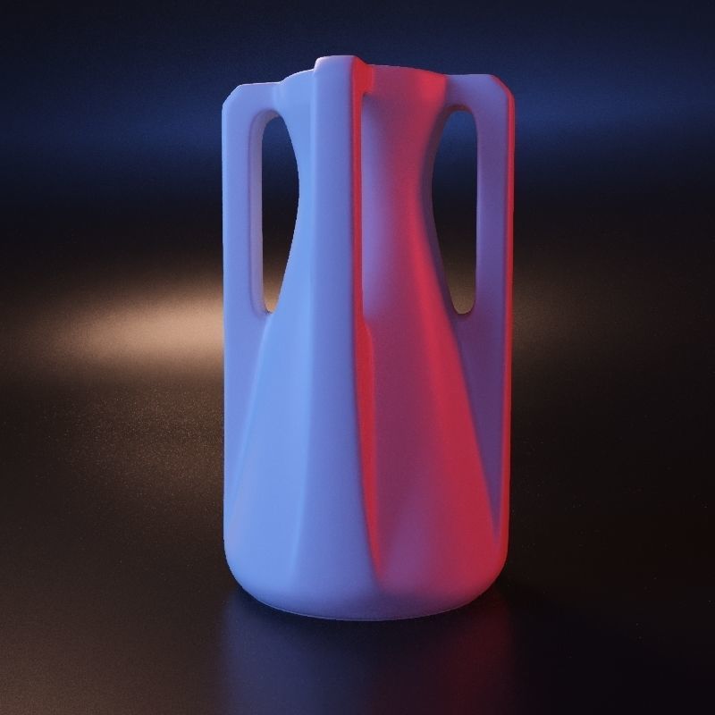 Vase geometric roman stl 3D print model_11