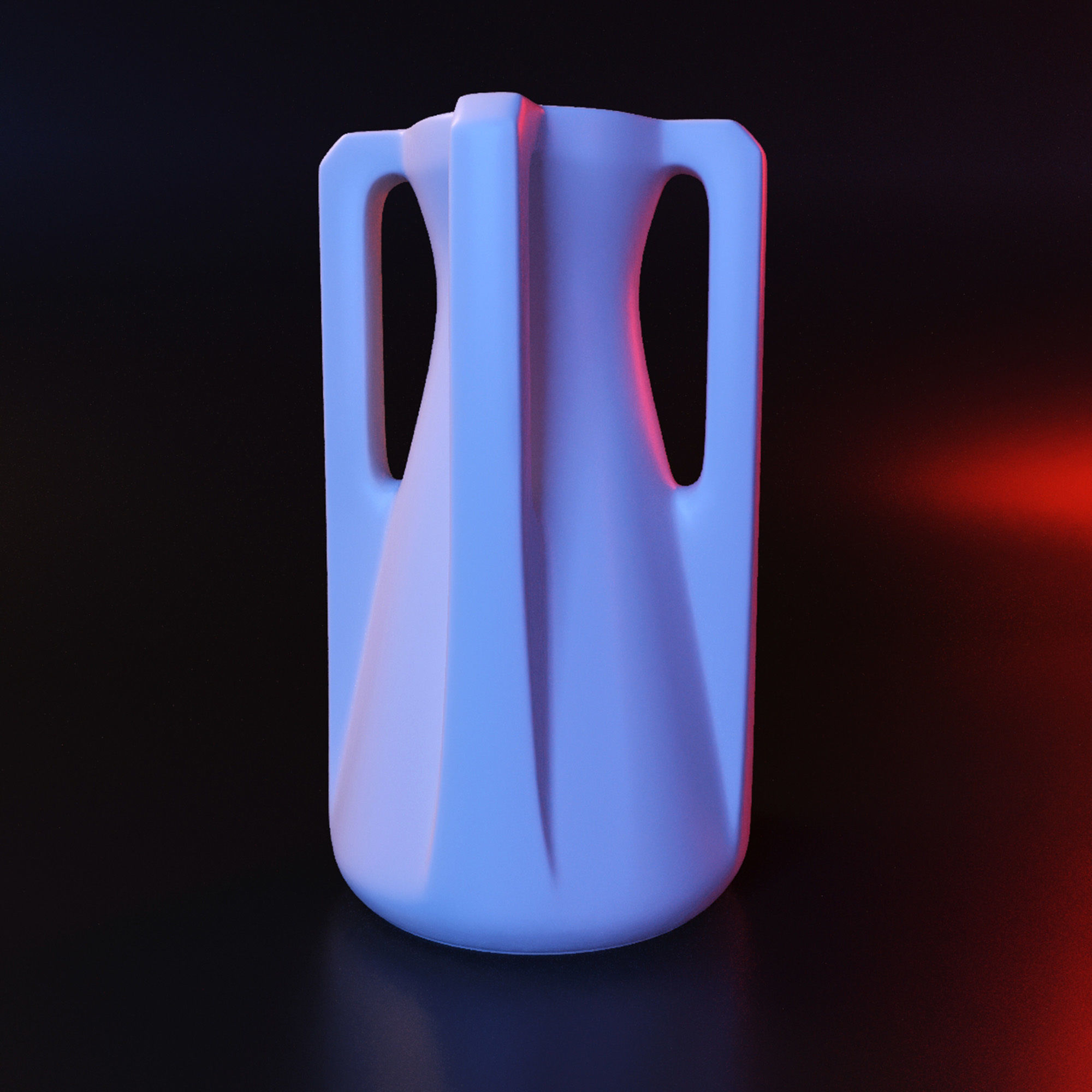 Vase geometric roman stl 3D print model_1