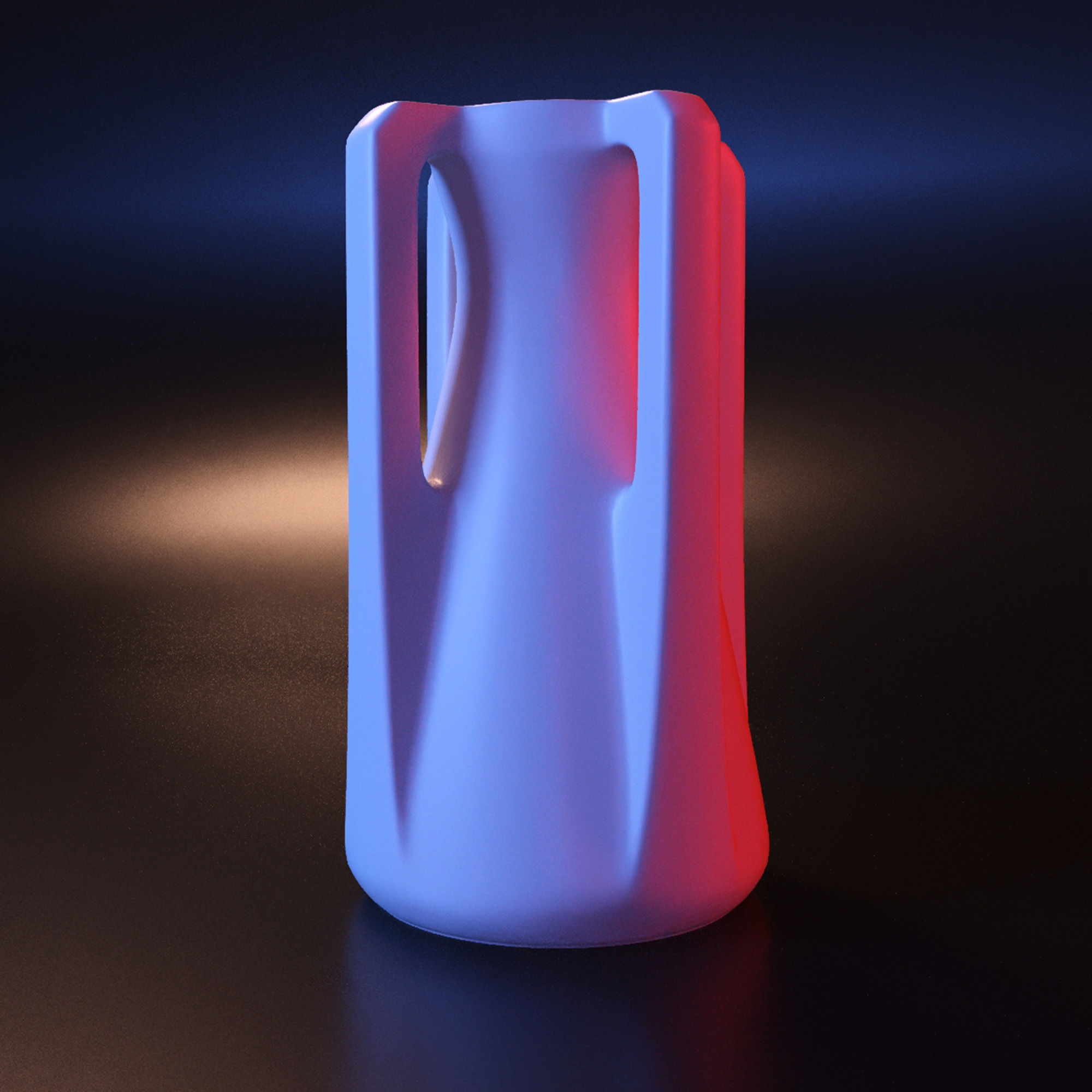 Vase geometric roman stl 3D print model_3