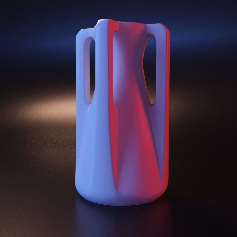 Vase geometric roman stl 3D print model_14