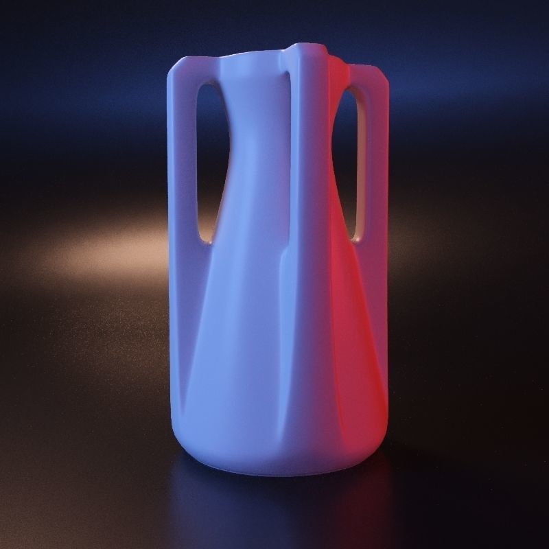 Vase geometric roman stl 3D print model_12