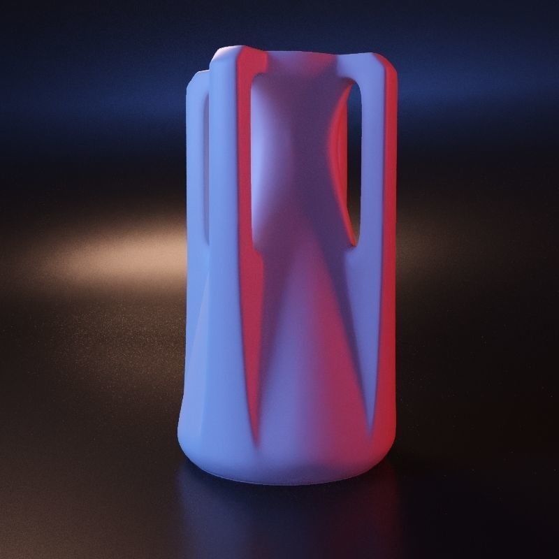 Vase geometric roman stl 3D print model_10