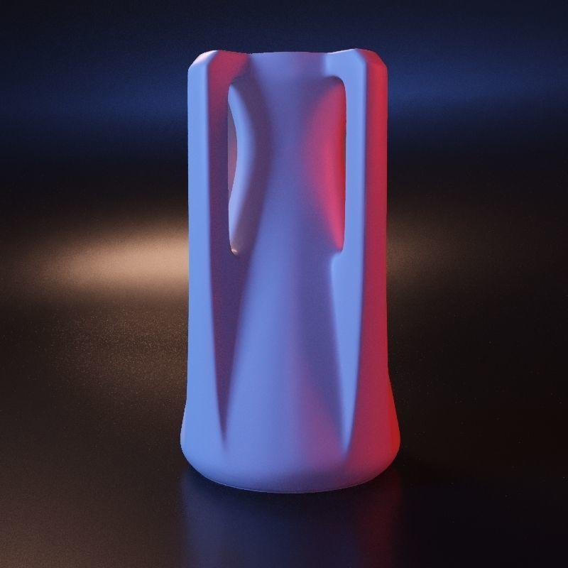 Vase geometric roman stl 3D print model_13