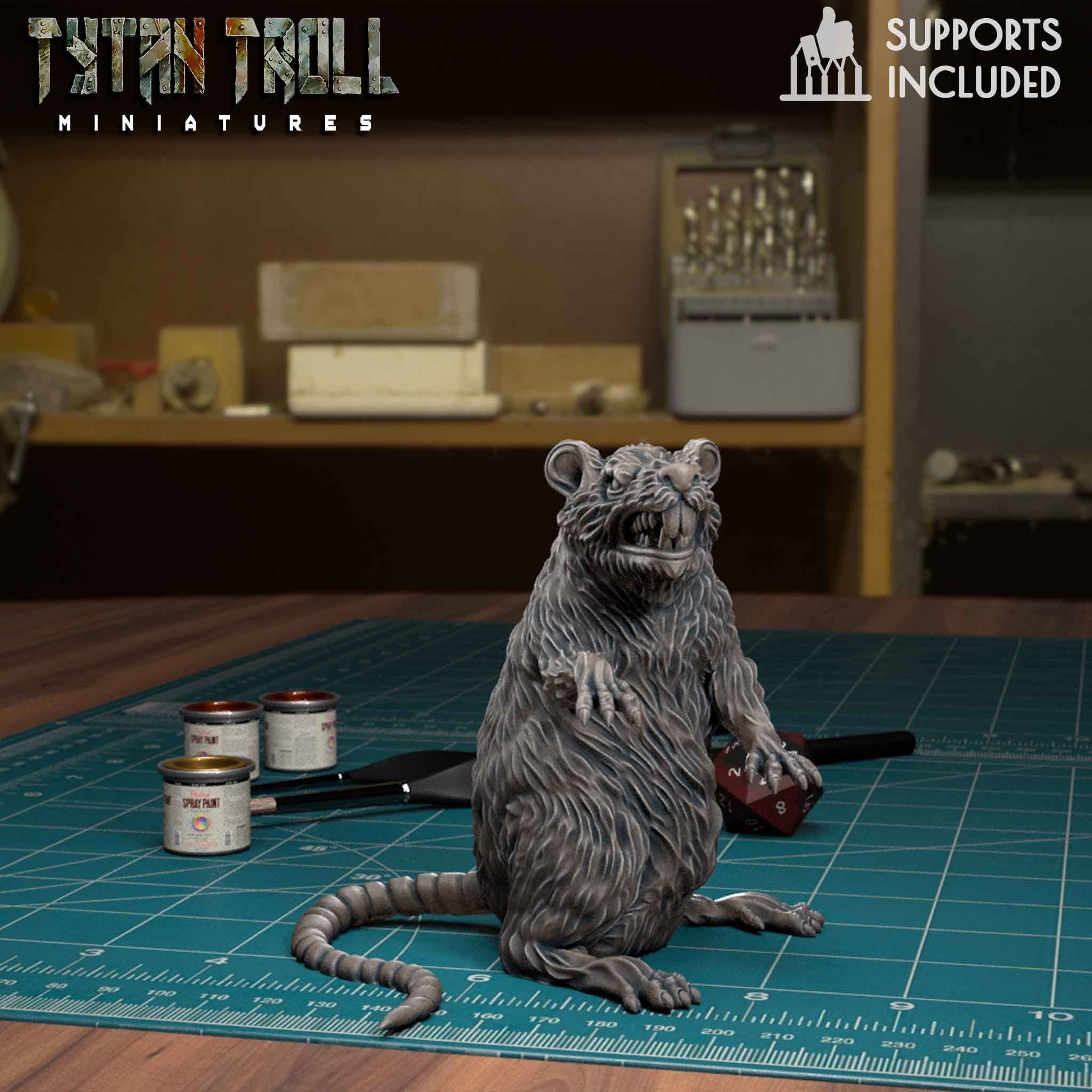 Giant Rat Bundle - Pre-Supported 3D print model_6
