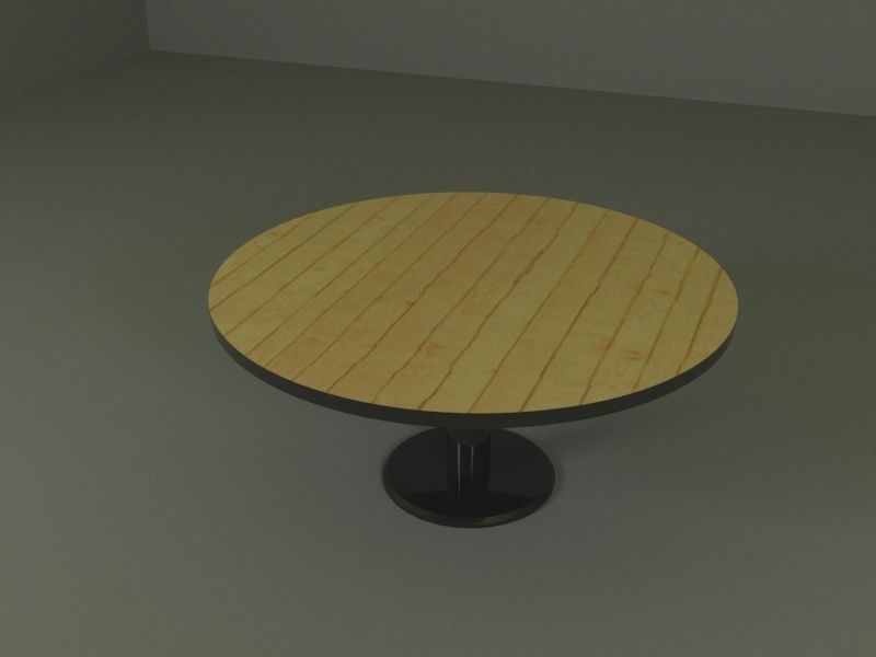 table round with base Free 3D model_5