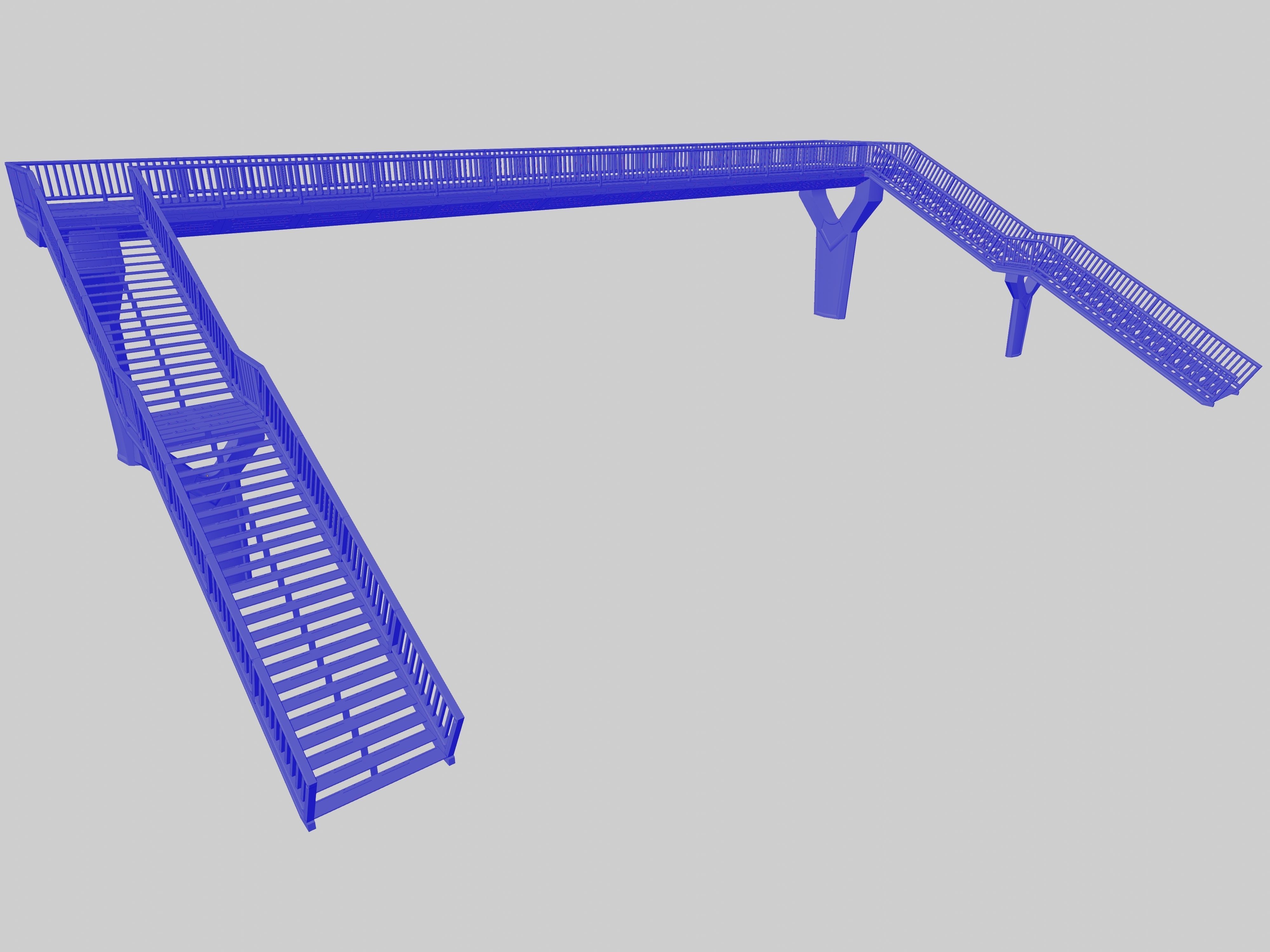 SCIFI-Pedestrian Bridge- Type-1 3D model_15