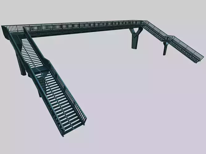 SCIFI-Pedestrian Bridge- Type-1 3D model