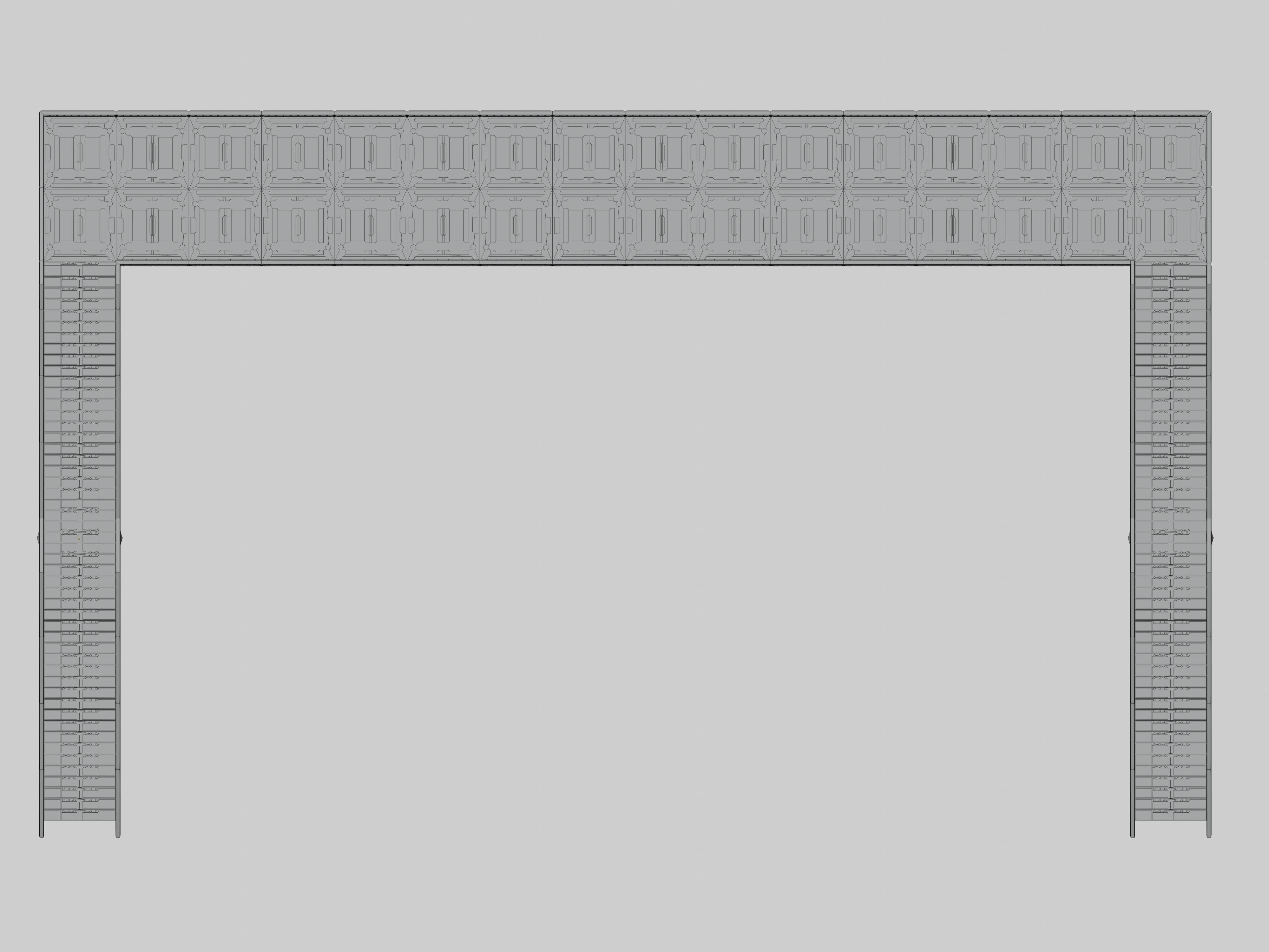 SCIFI-Pedestrian Bridge- Type-1 3D model_18