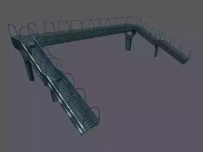 SCIFI-Pedestrian Bridge- Type-2 3D model
