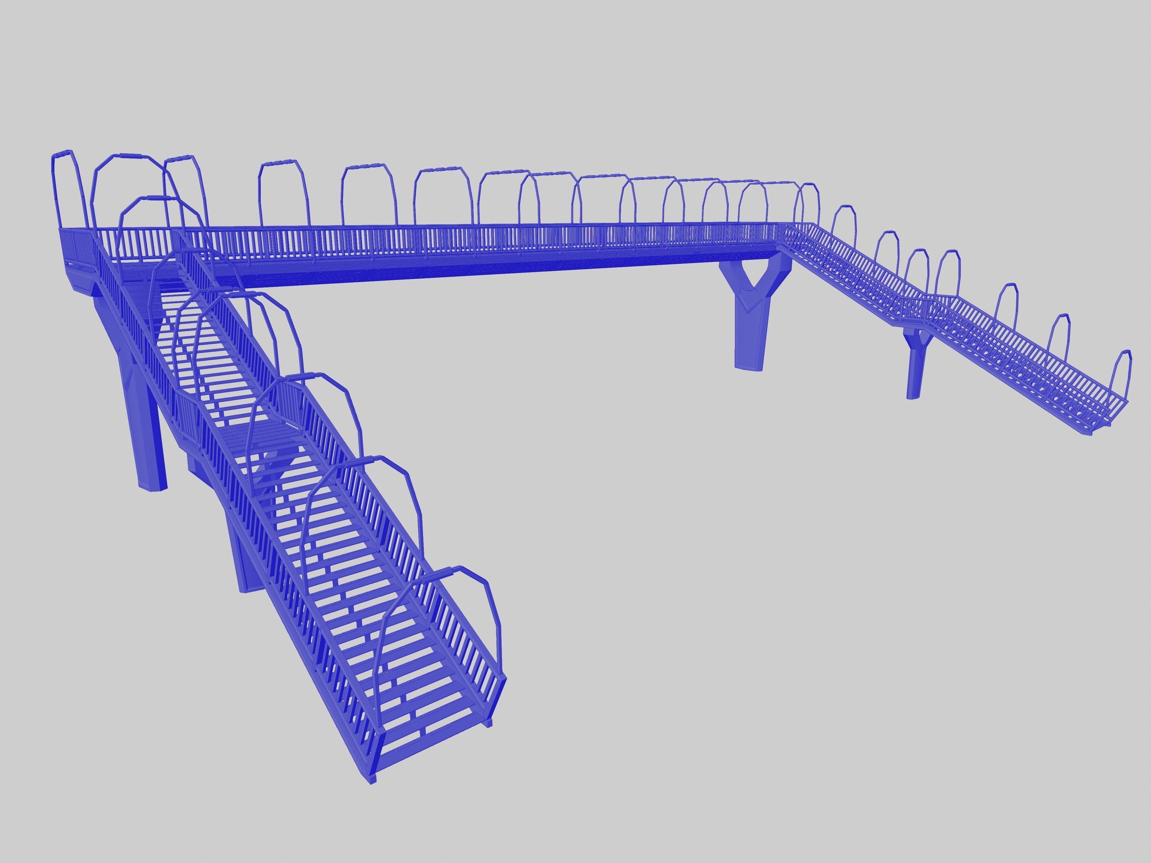 SCIFI-Pedestrian Bridge- Type-2 3D model_14