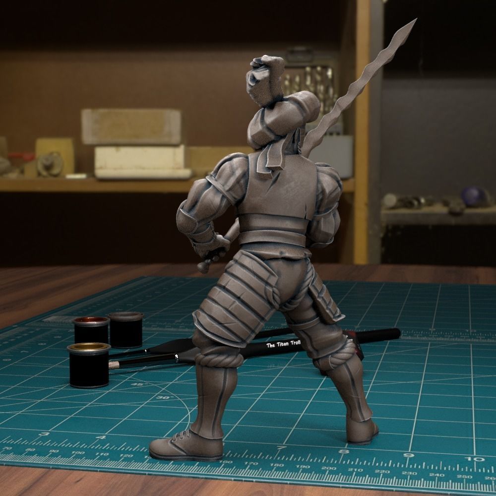 Mercenary Landsknecht Soldier 04 - Pre-Supported 3D print model_2