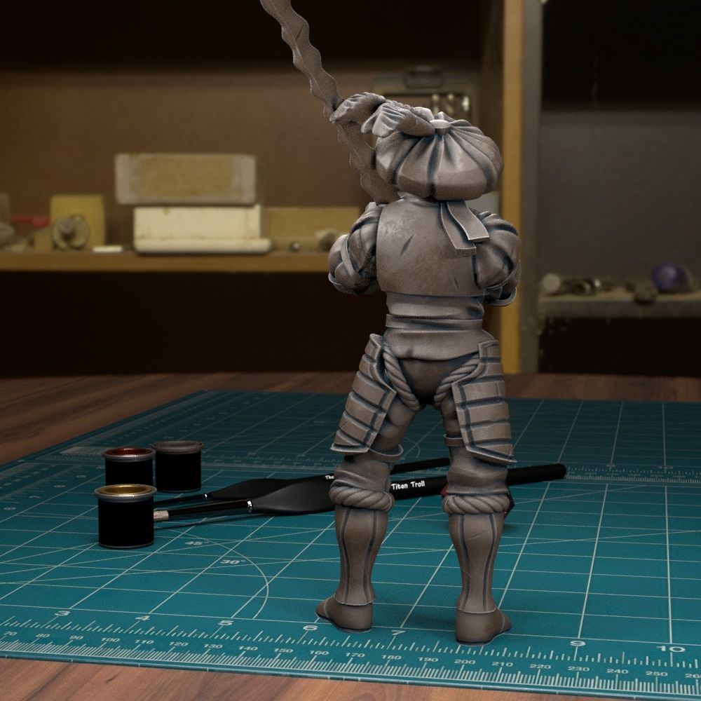 Mercenary Landsknecht Soldier 06 - Pre-Supported 3D print model_2