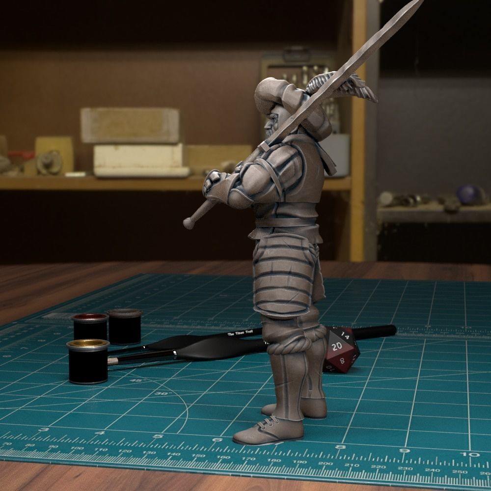 Mercenary Landsknecht Soldier 06 - Pre-Supported 3D print model_1