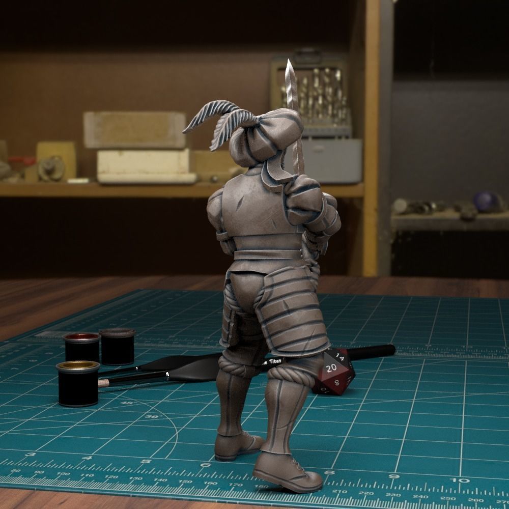 Mercenary Landsknecht Soldier 08 - Pre-Supported 3D print model_2