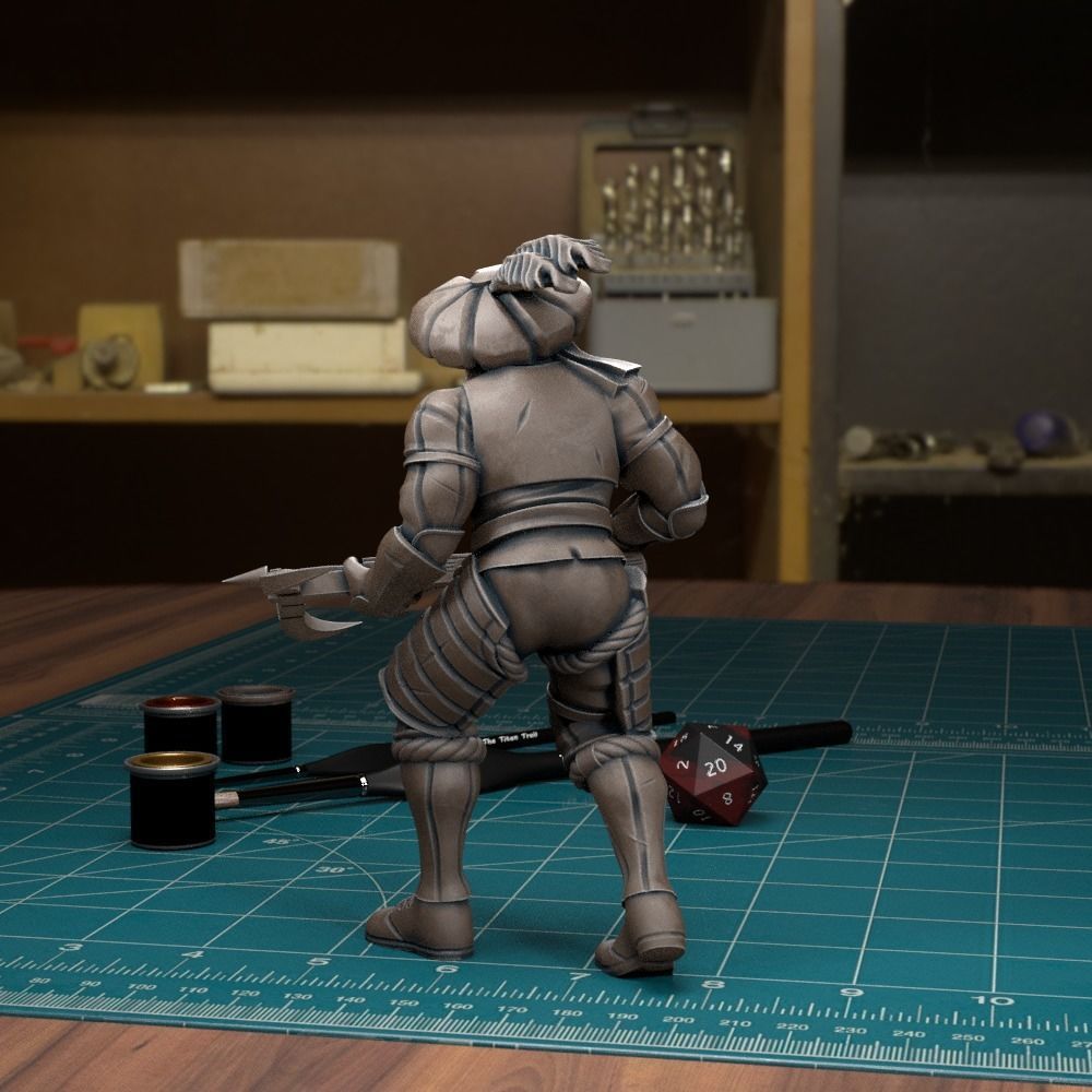 Mercenary Landsknecht Soldier 10 - Pre-Supported 3D print model_2