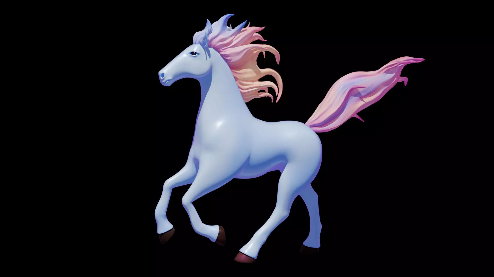 3D Cartoon Horse Animation 3D model
