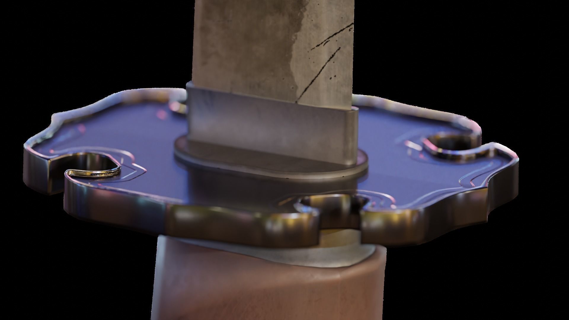 Katana  Low-poly 3D model_3