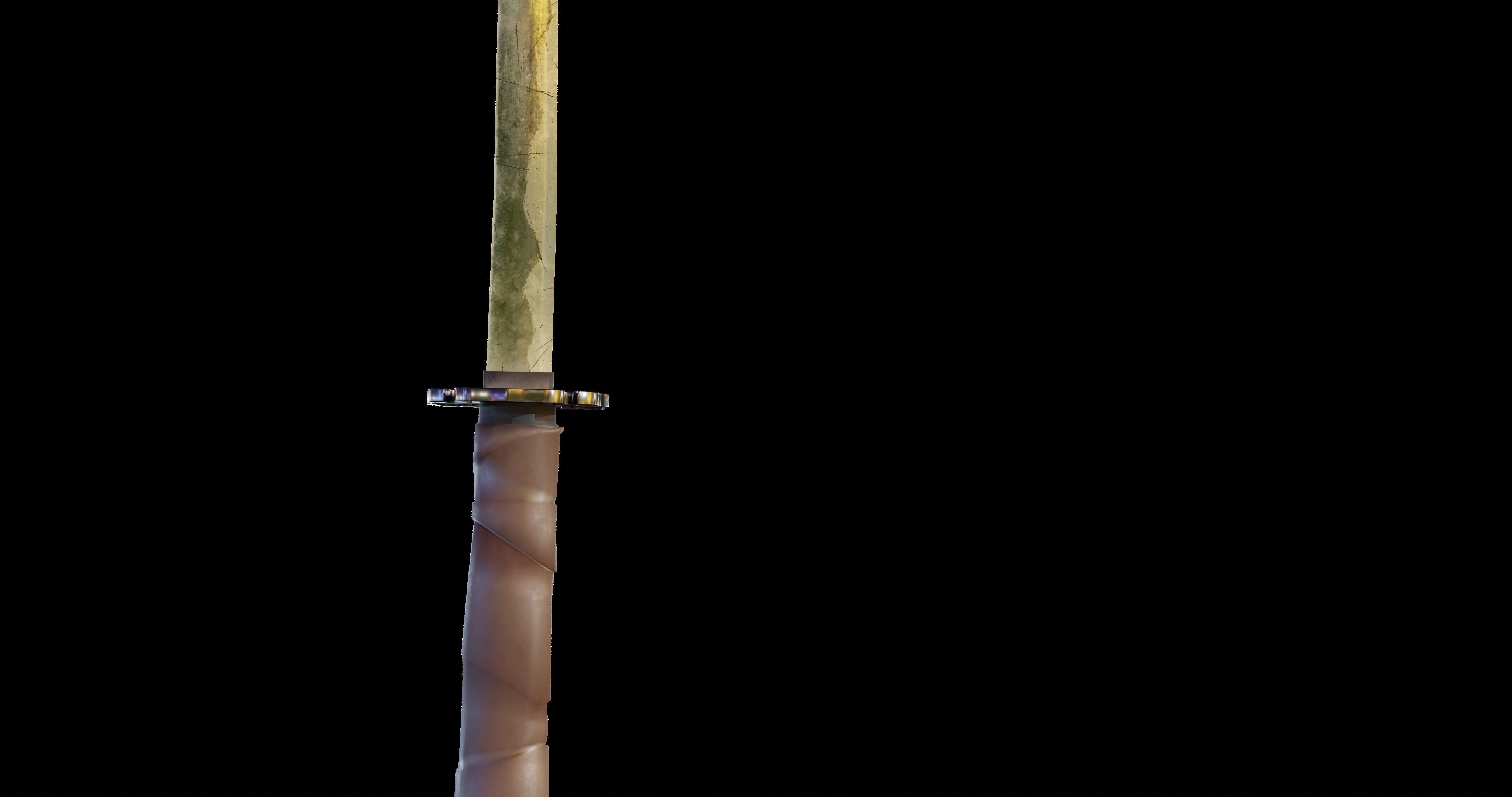 Katana  Low-poly 3D model_7