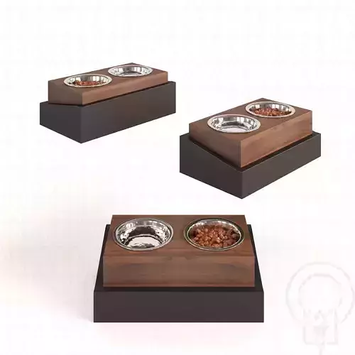 Pet bowl wet food water - Max 3D model