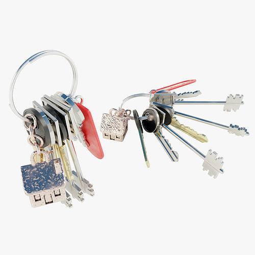 Bunch of Keys 3D model