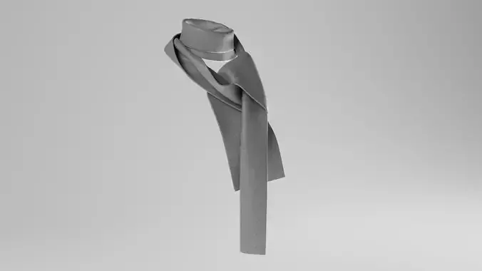 Women Scarf Free 3D model