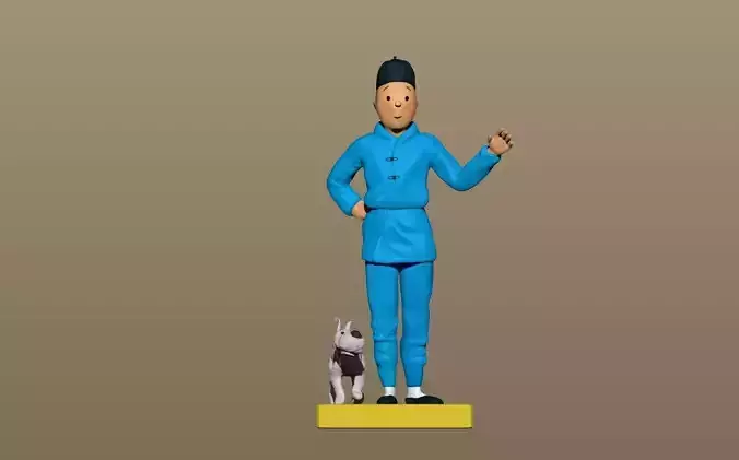 The Blue Lotus - TinTin 3D print model