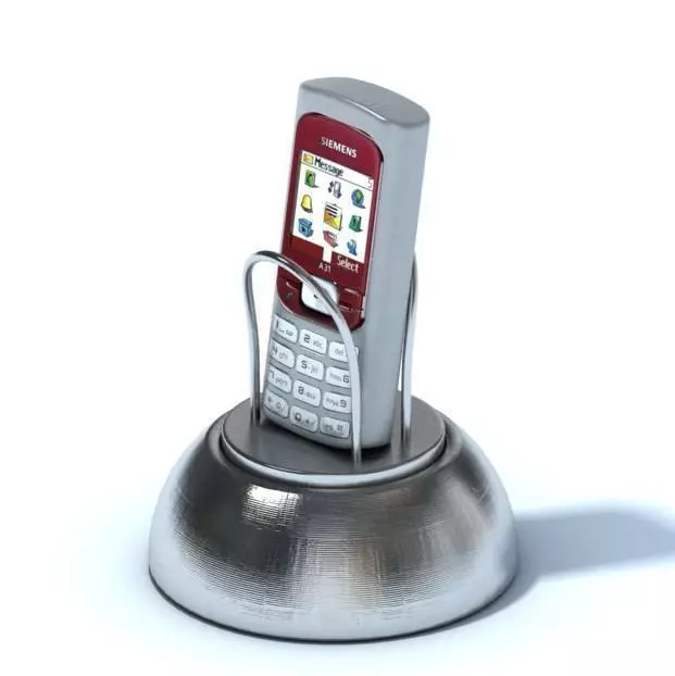Old Cellphone Holder 3D model_0