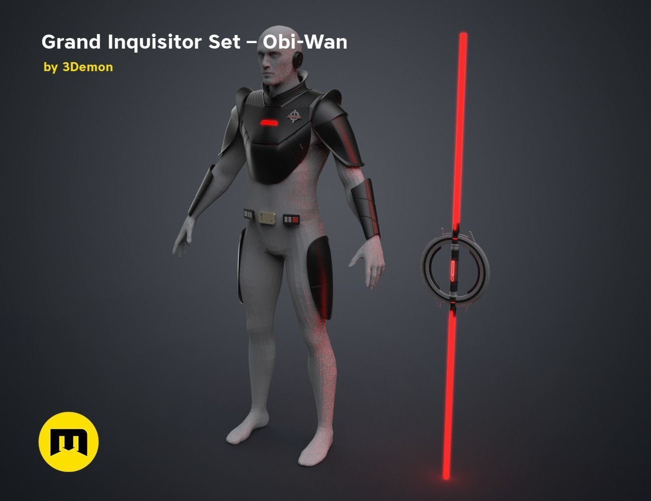 Grand Inquisitor Set - Obi-Wan 3D print model_1