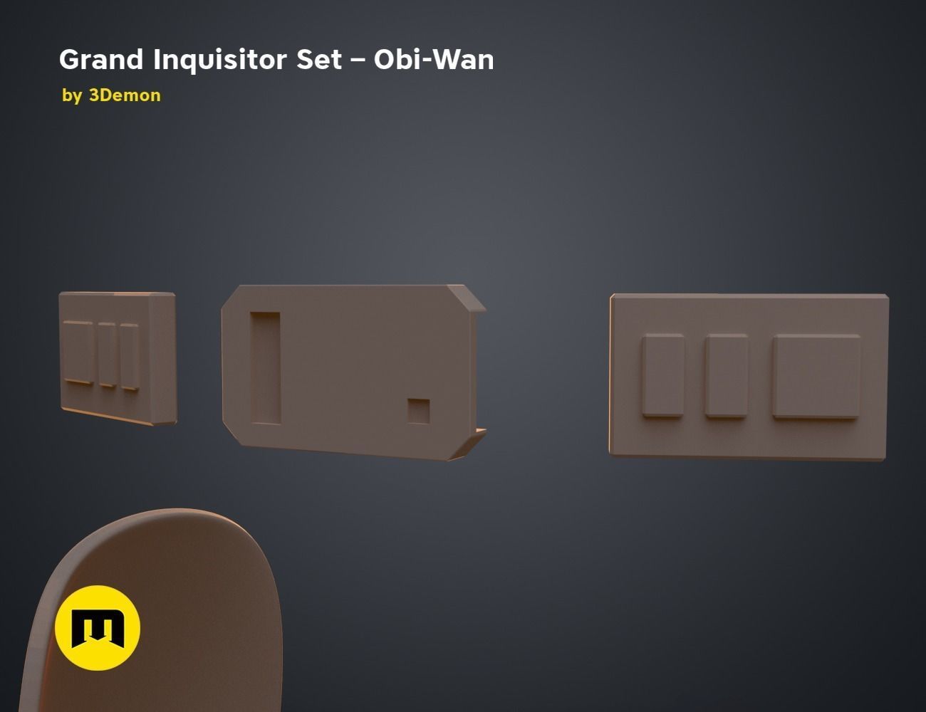 Grand Inquisitor Set - Obi-Wan 3D print model_11