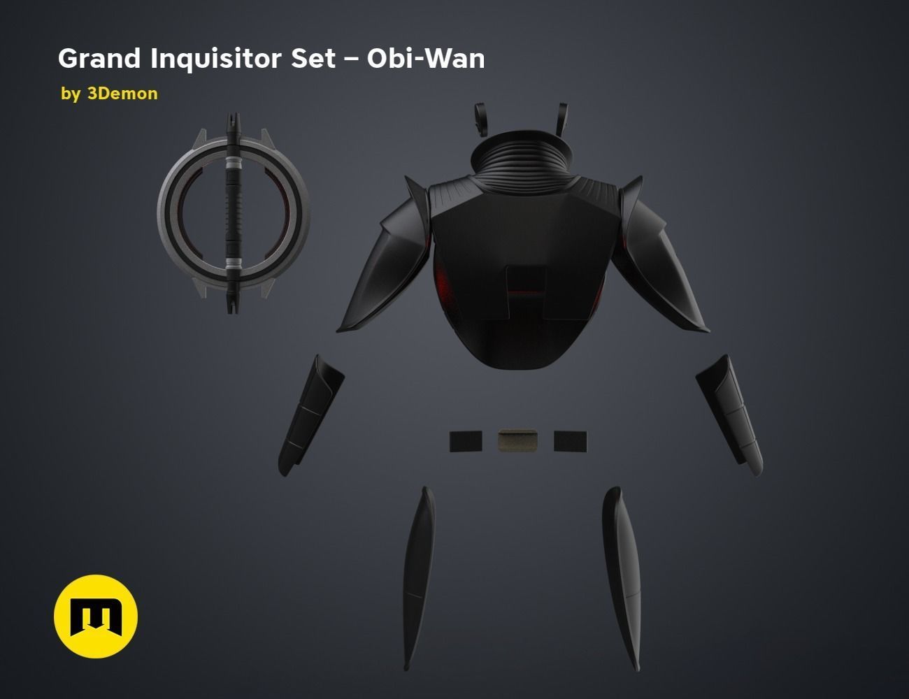 Grand Inquisitor Set - Obi-Wan 3D print model_47