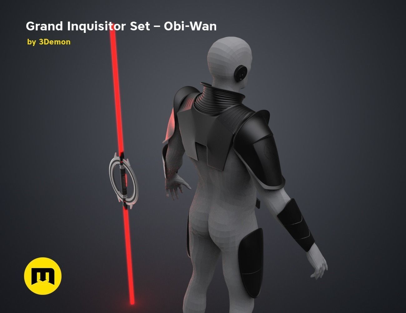 Grand Inquisitor Set - Obi-Wan 3D print model_41