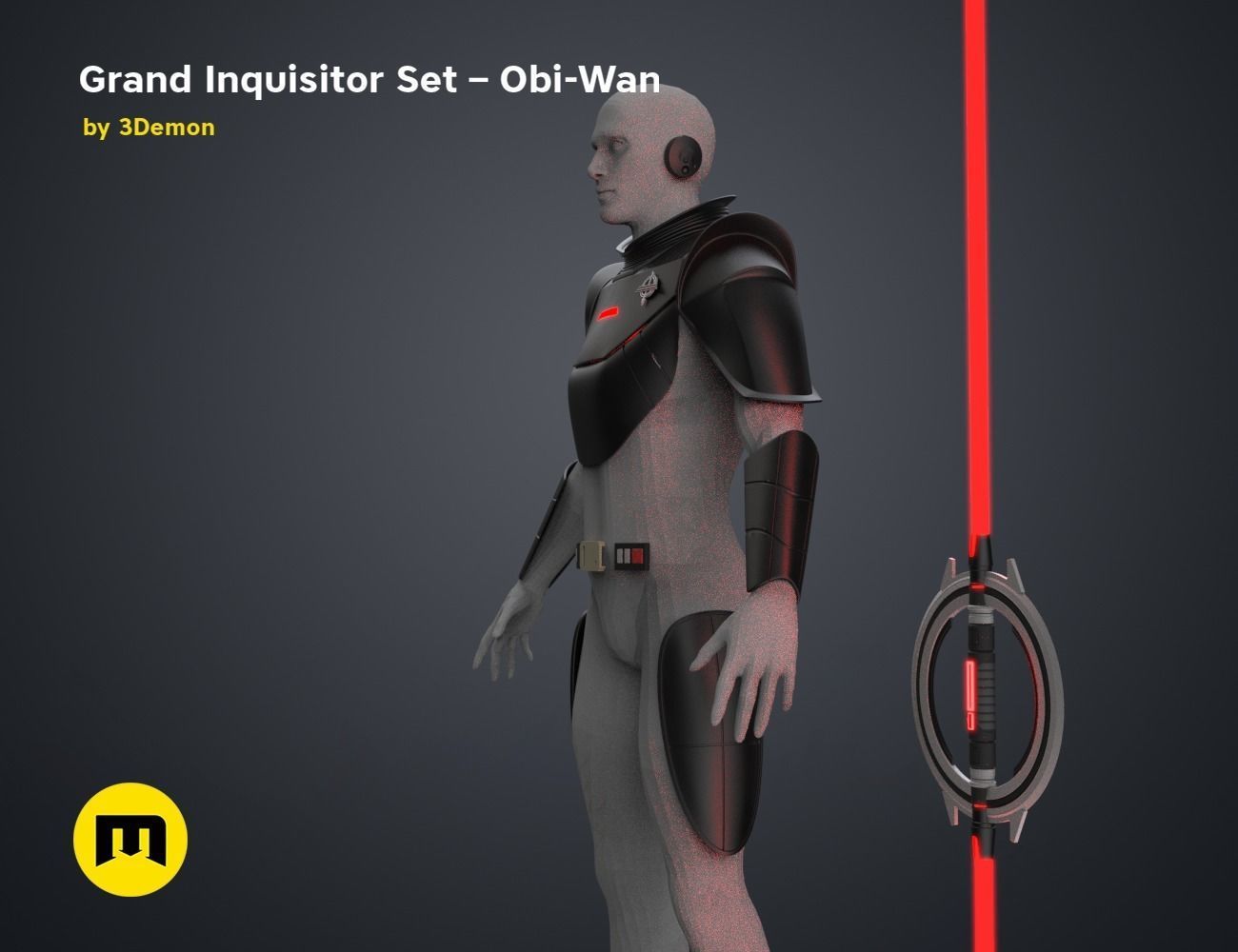 Grand Inquisitor Set - Obi-Wan 3D print model_39