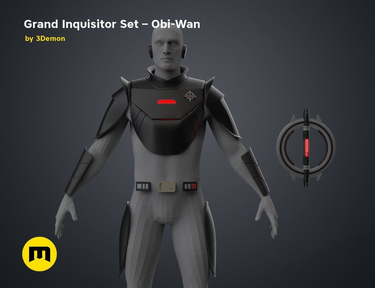 Grand Inquisitor Set - Obi-Wan 3D print model_54