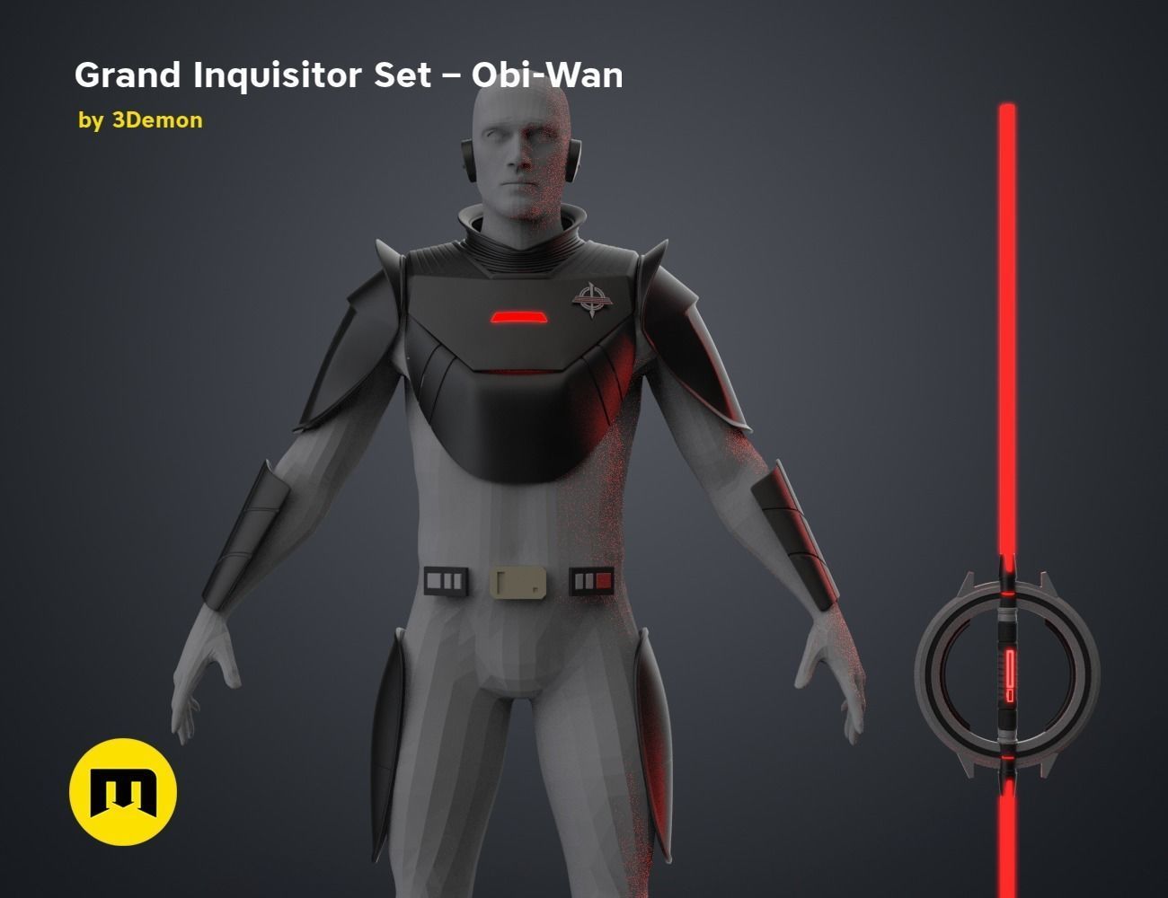 Grand Inquisitor Set - Obi-Wan 3D print model_10