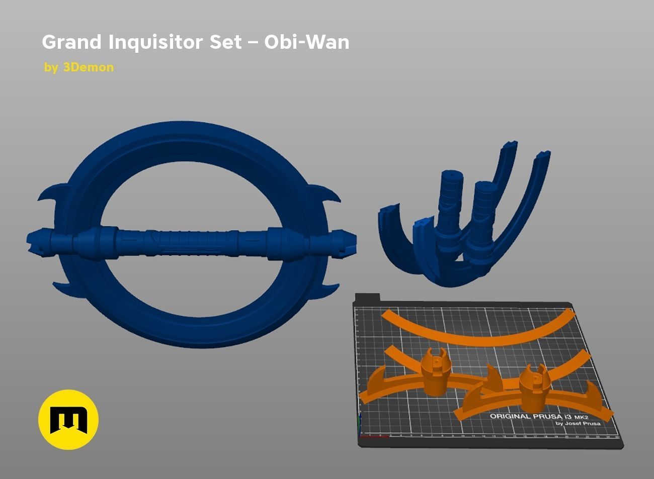 Grand Inquisitor Set - Obi-Wan 3D print model_7