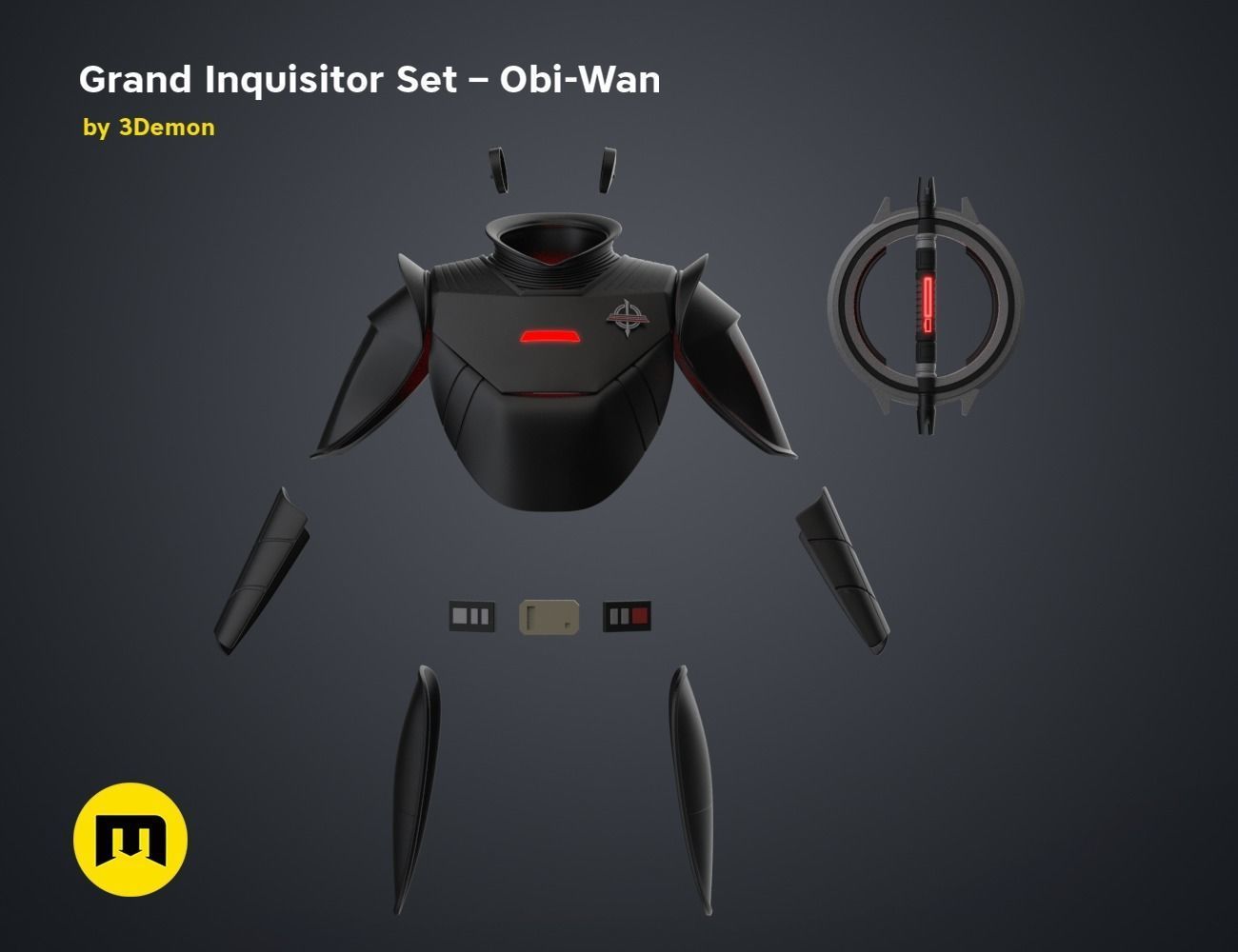 Grand Inquisitor Set - Obi-Wan 3D print model_3