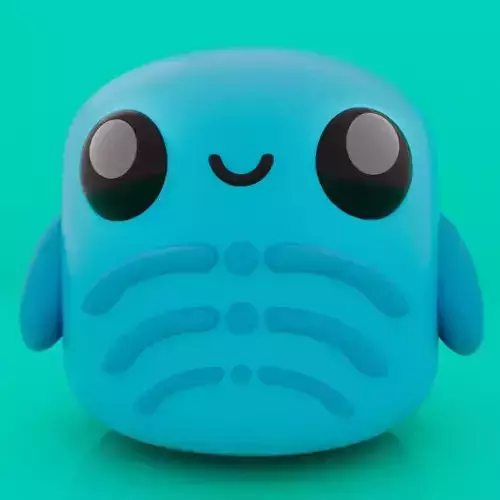 Cute Little Blob Monster  04 3D print model