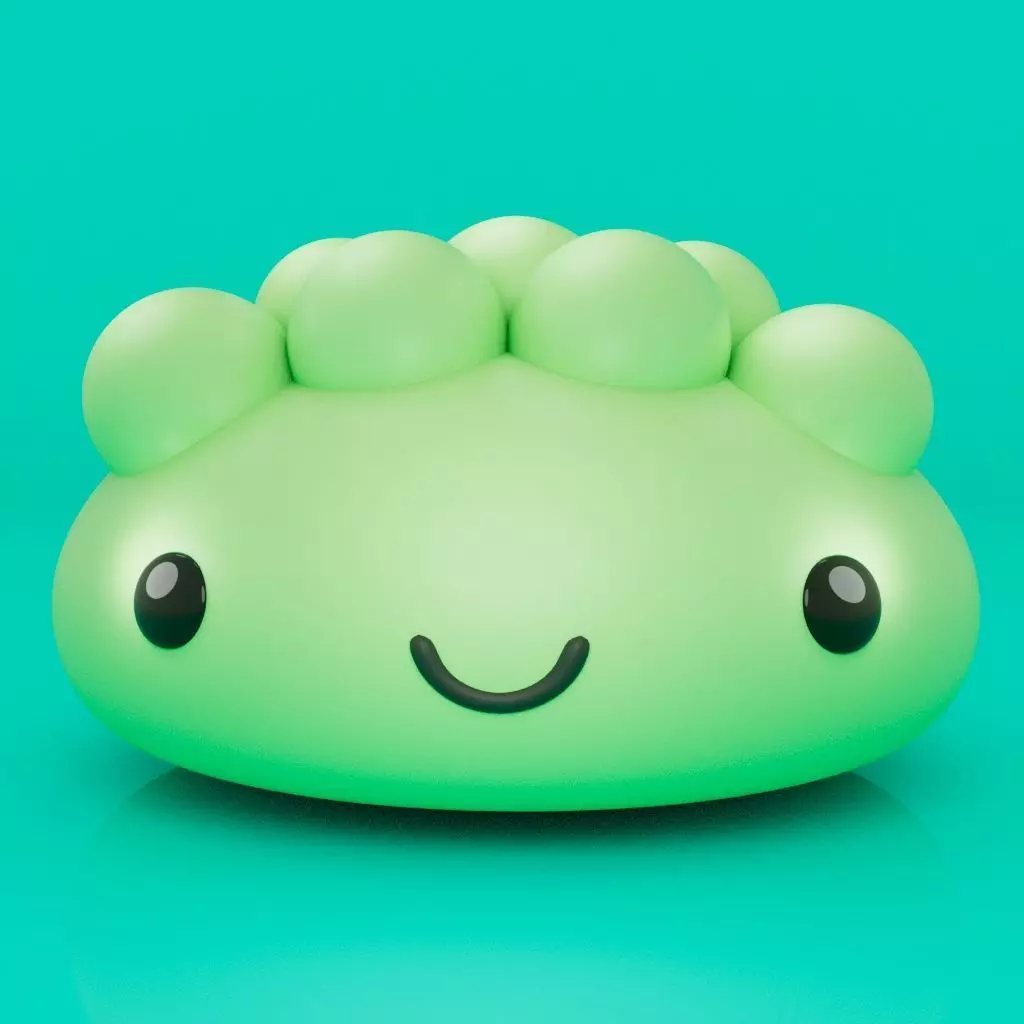 Cute Little Blob Monster 05 3D print model