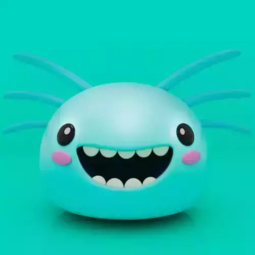 Cute Little Blob Monster 06 3D print model