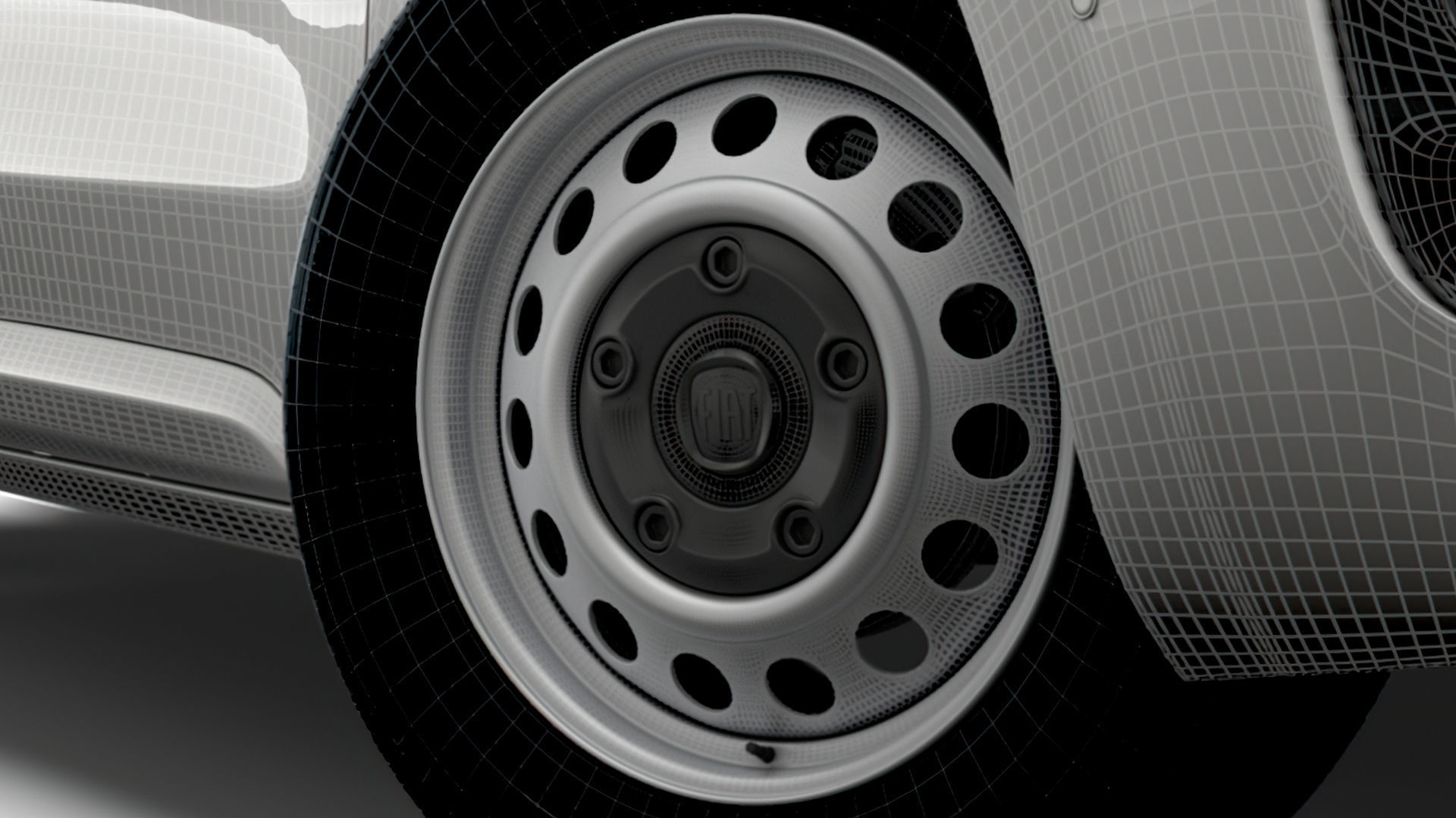 Fiat Scudo 2022 wheel 3D model_3
