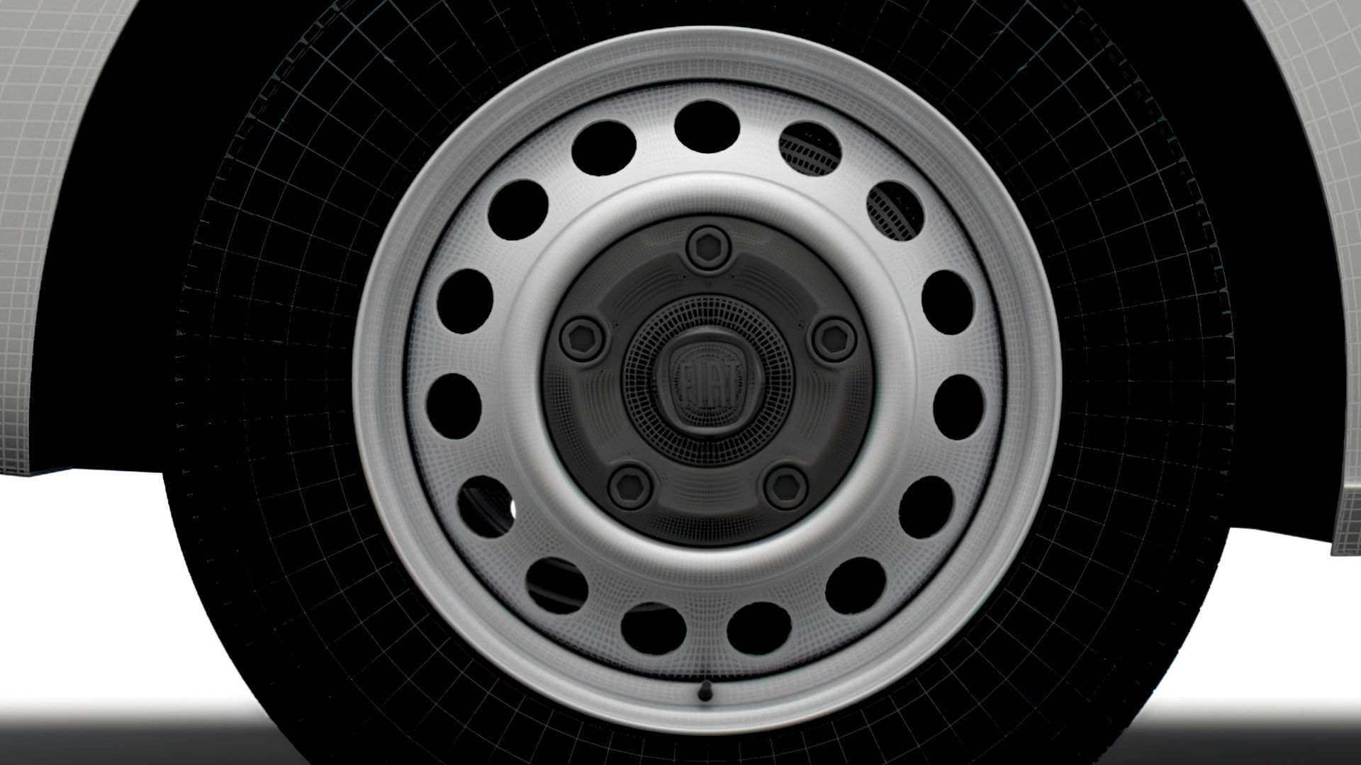 Fiat Scudo 2022 wheel 3D model_4