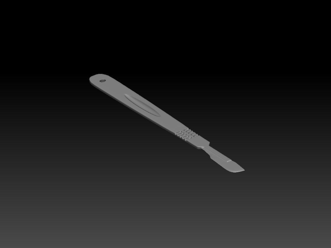 Deadly razor blade 3D model_1