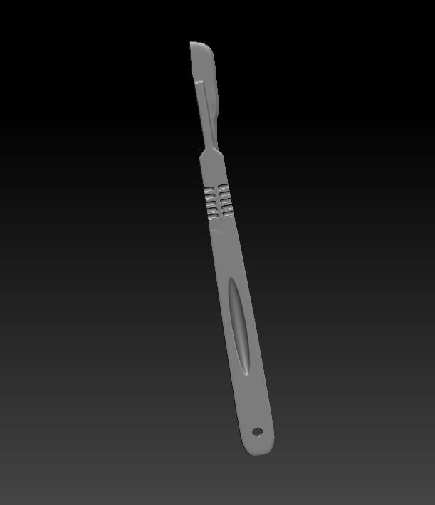 Deadly razor blade 3D model_6