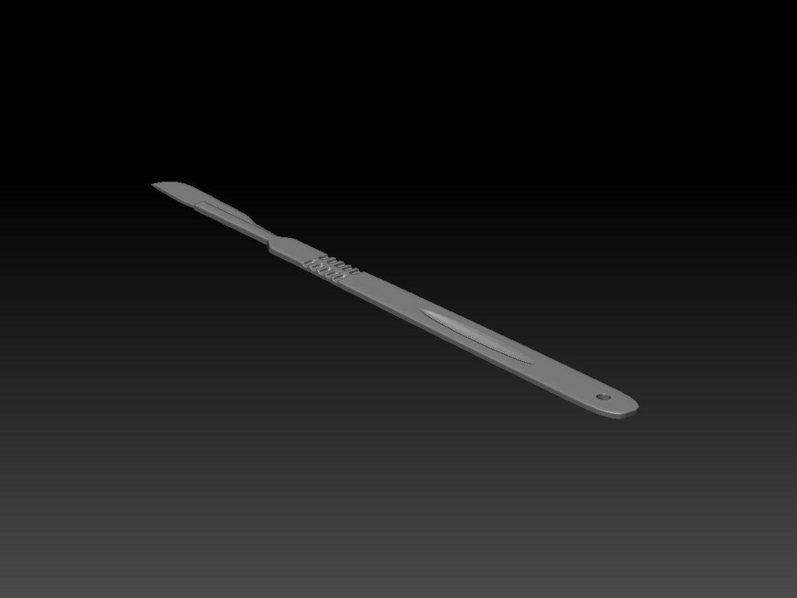 Deadly razor blade 3D model_7