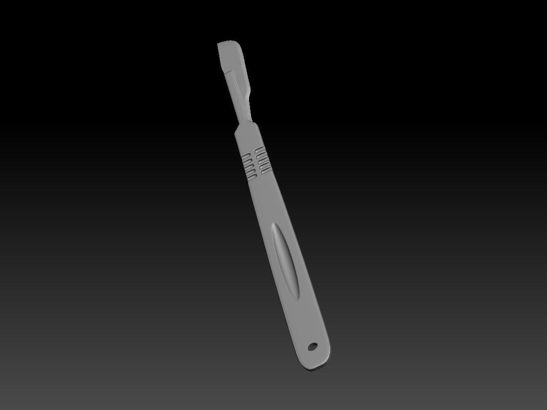 Deadly razor blade 3D model_8
