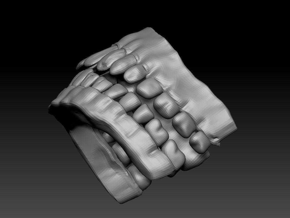 teeth and gums obj 3D model_5