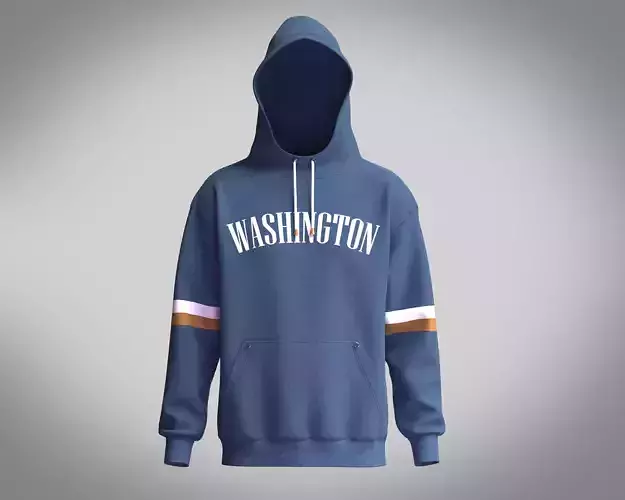Hoodie Washington 3D model